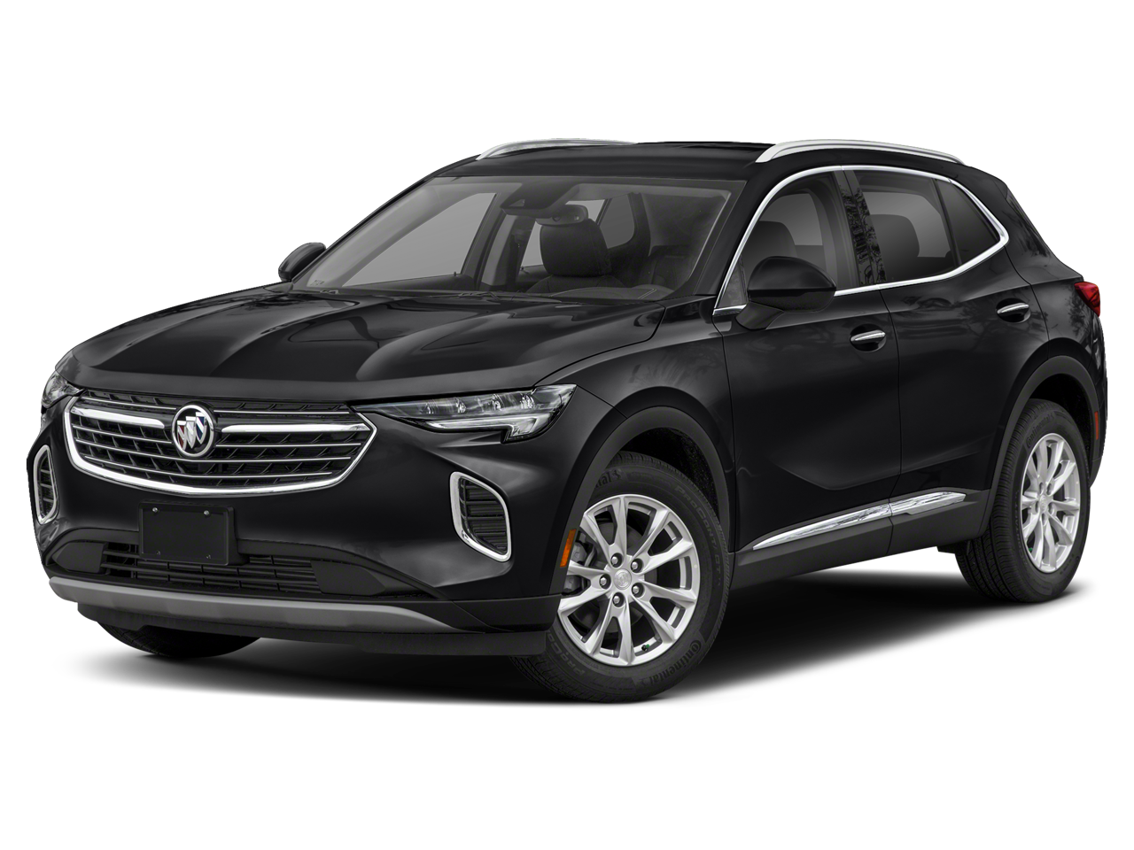 2023 Buick Envision Avenir in Ebony Twilight Metallic — front three-quarter view