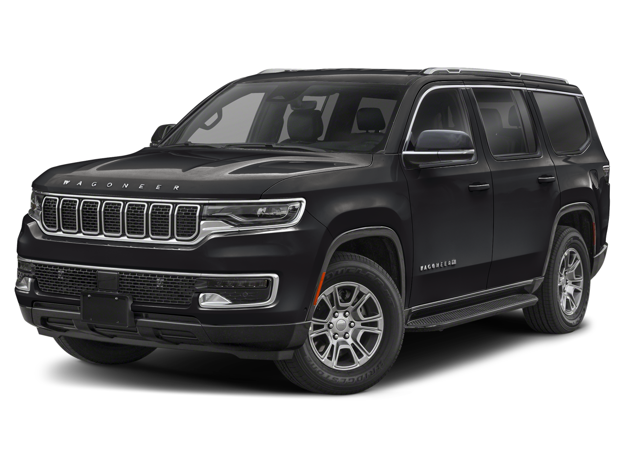2024 Jeep Wagoneer Series II in Diamond Black Crystal Pearlcoat — front three-quarter view