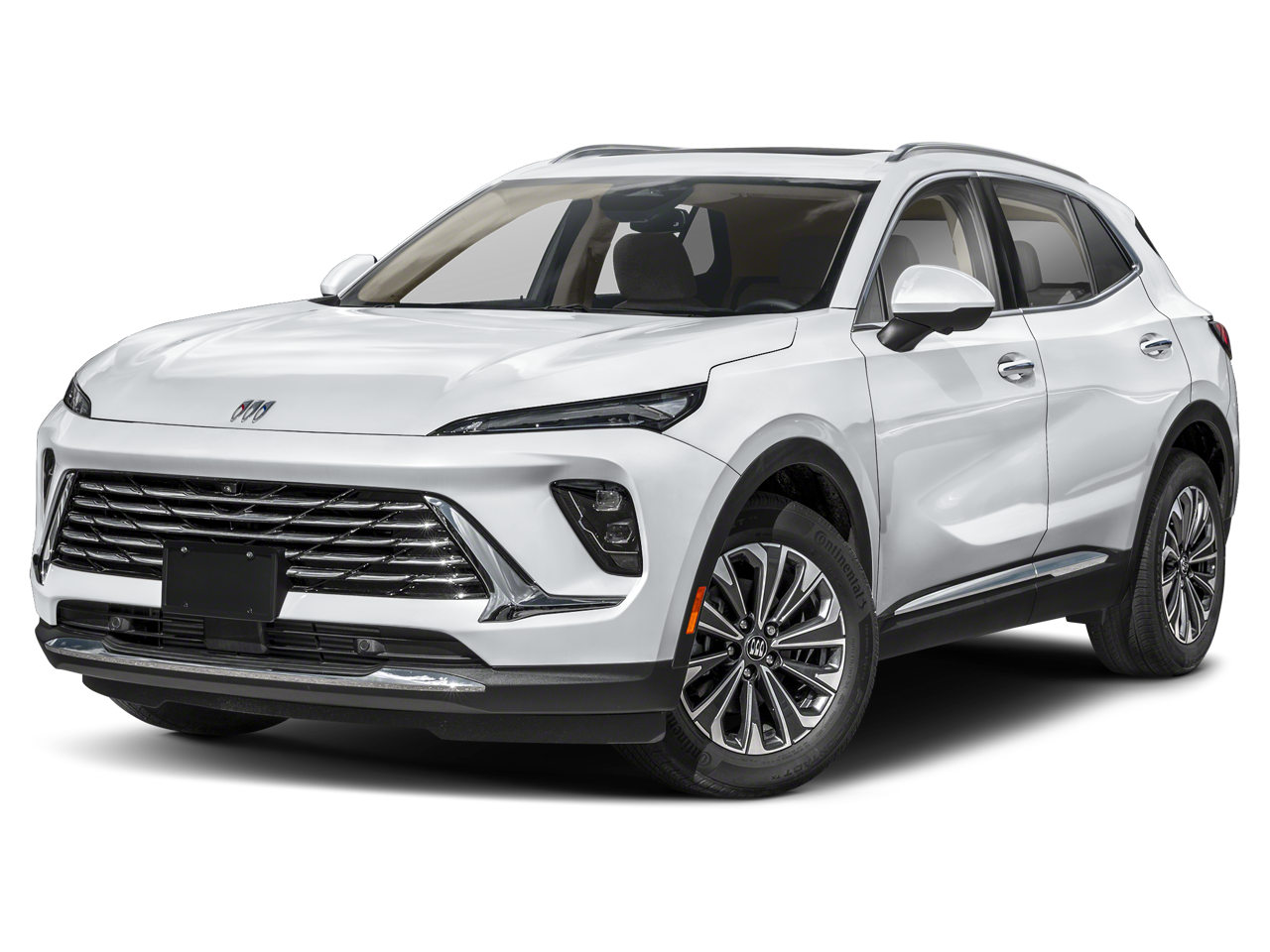 2025 Buick Envision Preferred in Summit White — front three-quarter view