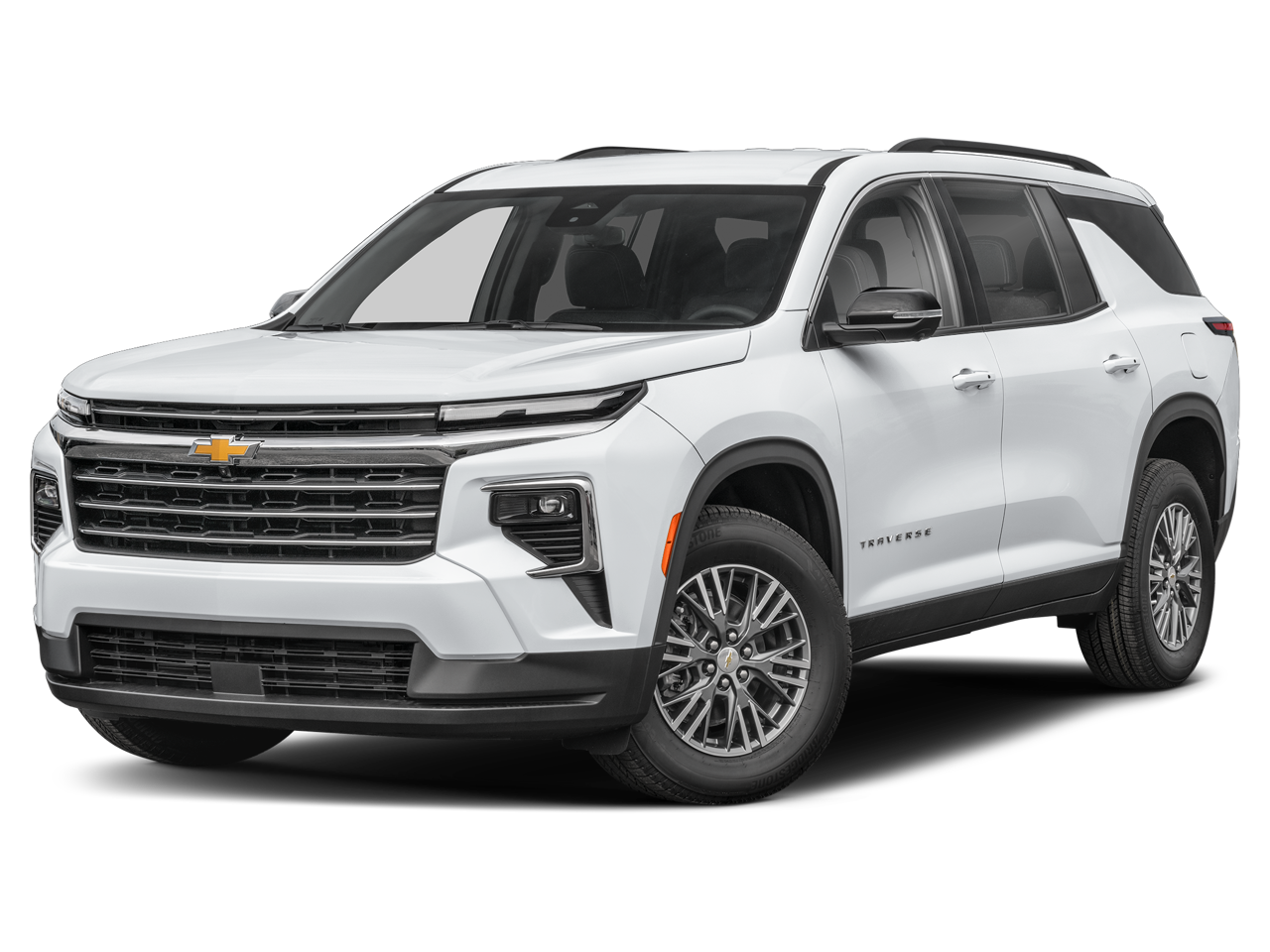 2026 Chevrolet Traverse LT 1LT in Summit White — front three-quarter view