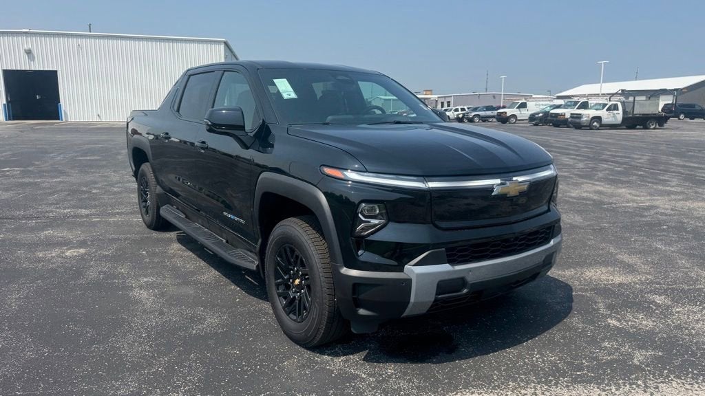 2025 Chevrolet Silverado EV LT - Extended Range in Black — front three-quarter view