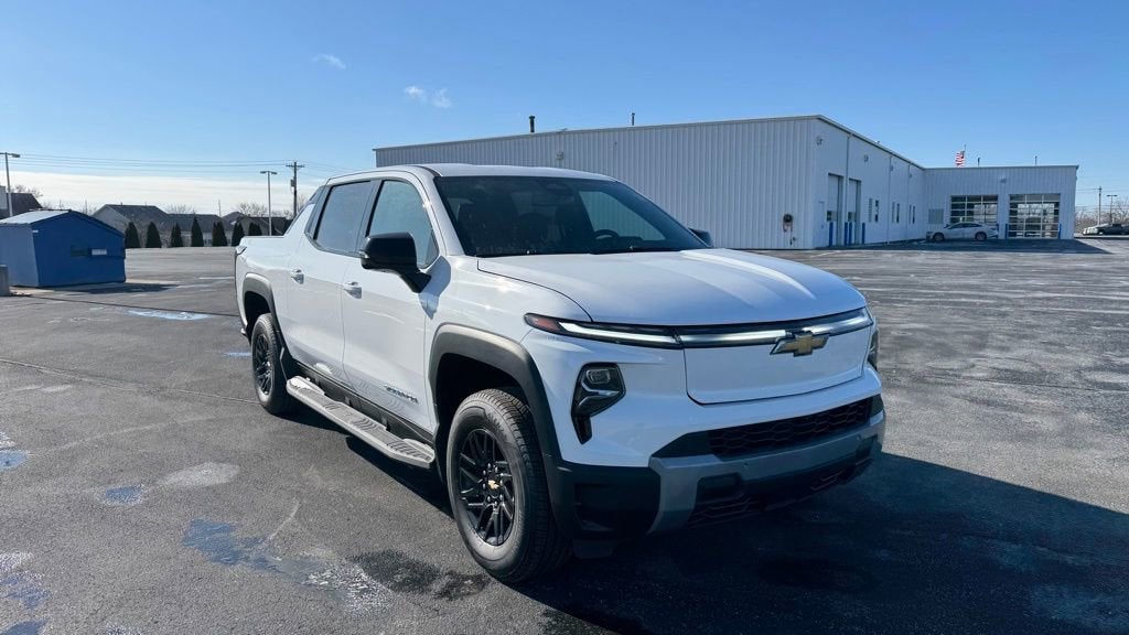 2025 Chevrolet Silverado EV LT - Extended Range in Summit White — front three-quarter view
