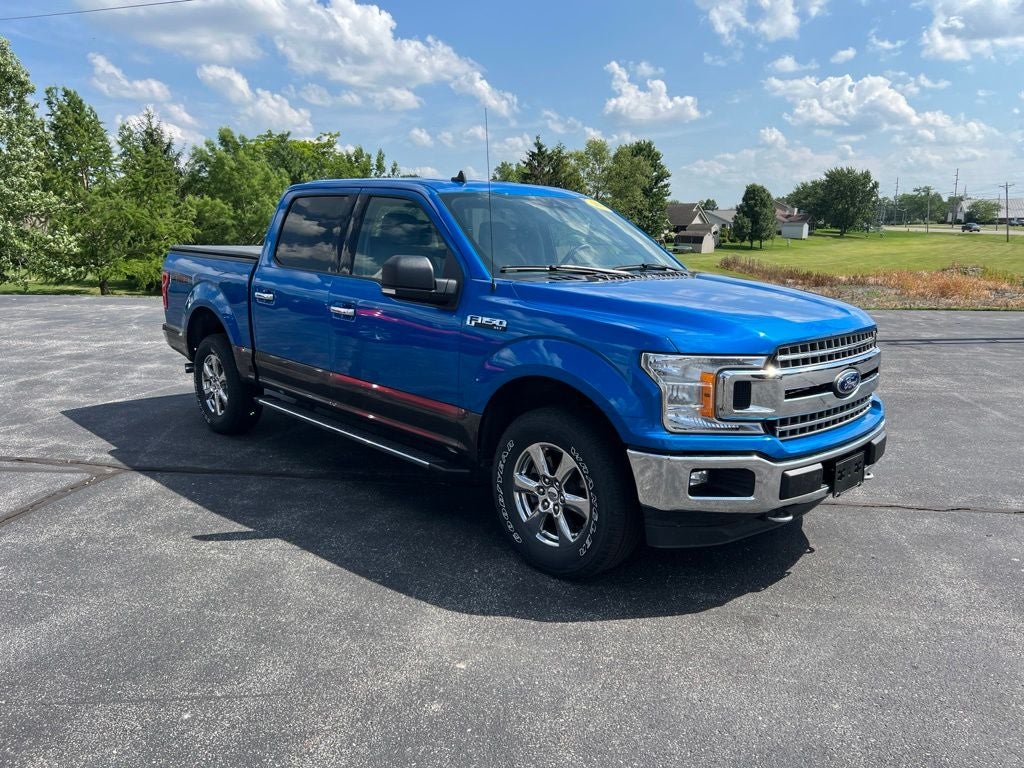 2019 Ford F-150 XLT in Blue — front three-quarter view